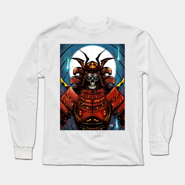 Undead Samurai Long Sleeve T-Shirt by Haroldrod